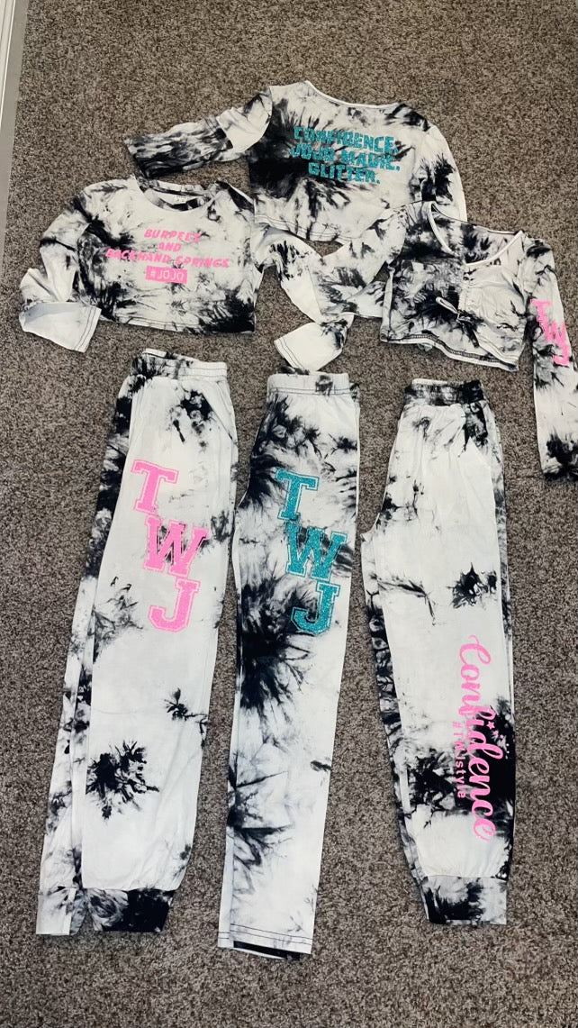 Black and White Tie Dye Speciality Set